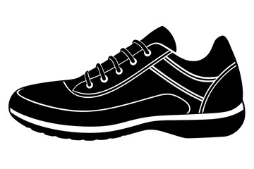 Sports Shoes silhouette vector illustration