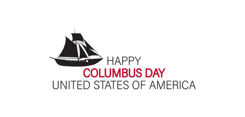 A cheerful Columbus Day celebration with diverse people enjoying festivities, adorned with nautical themes and joyful expressions