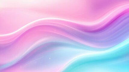 Fototapeta premium Abstract background with soft pastel colors and wavy lines.
