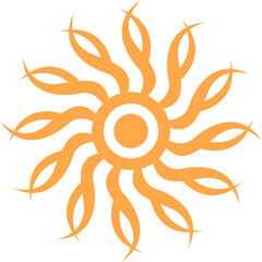 Tribal Tattoo Sun Vector