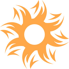 Tribal Tattoo Sun Vector