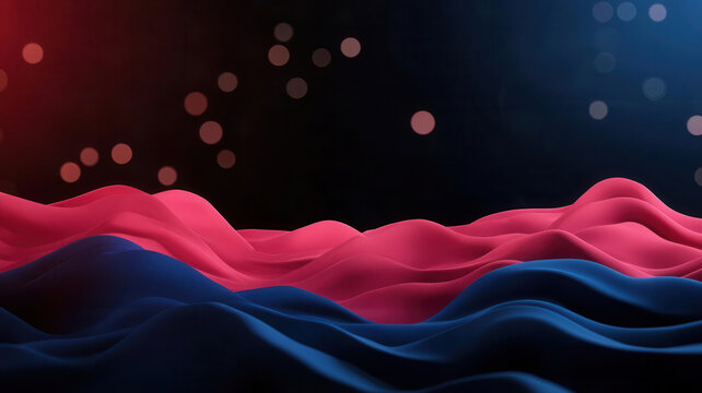 Dynamic data visualization, trendlines and scatter plots floating in a digital environment, 3D illustration