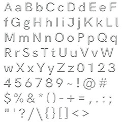 Decorative Alphabet and Numbers Set