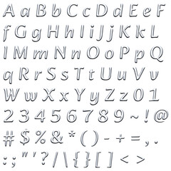 Decorative Alphabet and Numbers Set