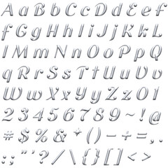 Decorative Alphabet and Numbers Set