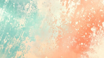 Abstract Watercolor Background with Pastel Tones and White Splashes