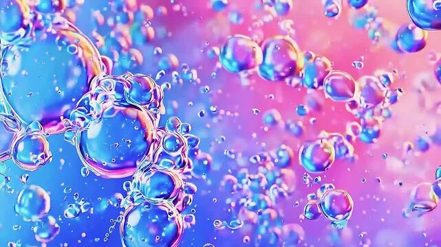 A colorful background with bubbles