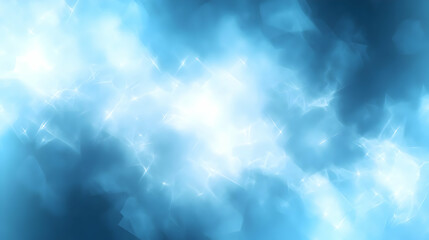 Fototapeta premium Abstract Blue Background with Shimmering Light, Glowing Texture, and Smooth Gradient, Perfect for Video, Presentation, or Website Design