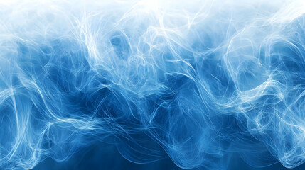 Abstract Blue and White Swirling Lines Background Animation - Seamless Loop for Videos and Presentations