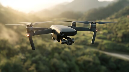 42 An AI-powered drone mapping a remote area in real-time, symbolizing exploration and discovery through technology