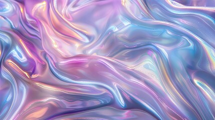 Obraz premium Abstract Iridescent Surface with Swirling Patterns