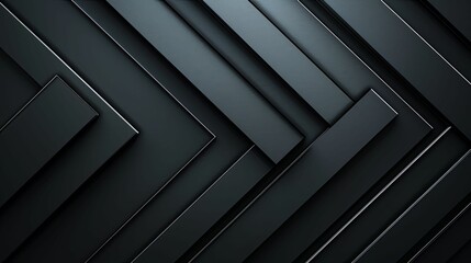 Abstract Black and White Geometric Shapes