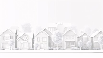 33. Detailed linear animations representing house search and rental property services, designed as a seamless loop in HD for a transparent background, ideal for real estate themes