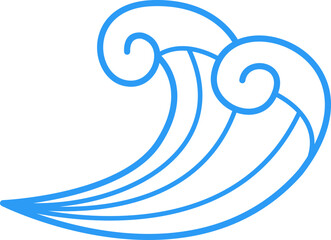 Wave Simple Line Icon