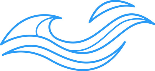 Wave Simple Line Icon
