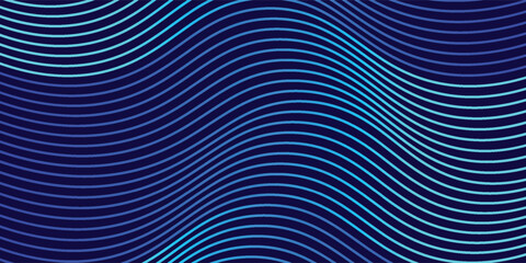 Futuristic abstract background with glowing wave. Shiny moving lines design element. Modern blue gradient flowing wave lines. Technology concept.