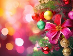 christmas decoration on a tree