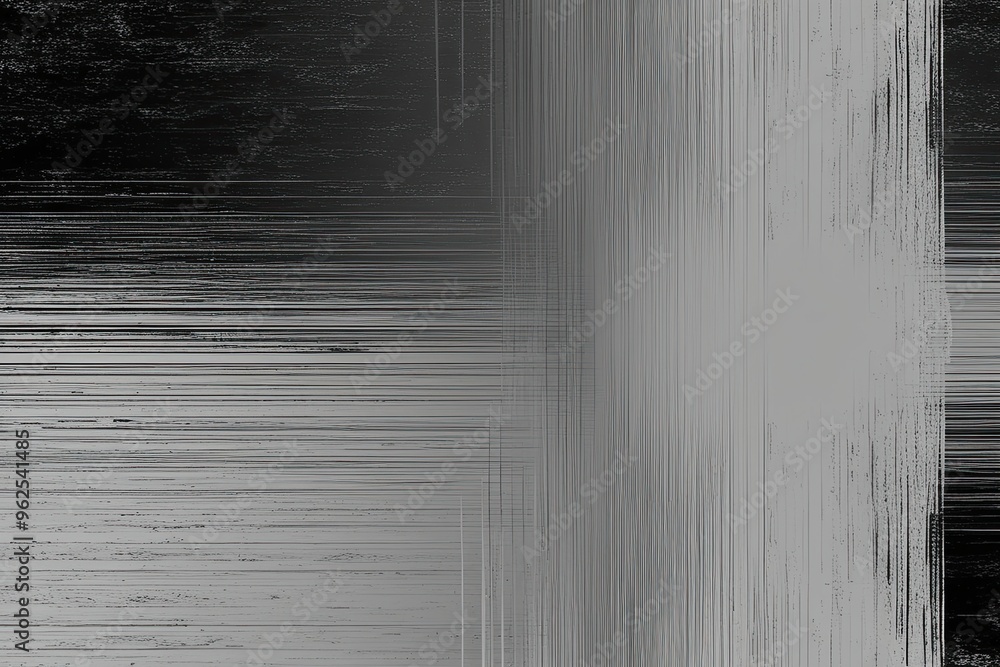 Poster black white gradient background with smooth grunge texture and ample copy space