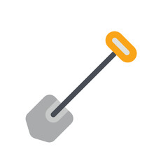 Shovel, labor and constructions Flat icon set