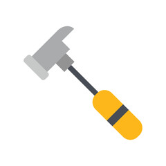 Hammer, labor and constructions Flat icon set