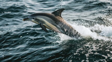 Fototapeta premium Dolphin Leaping Out of the Water
