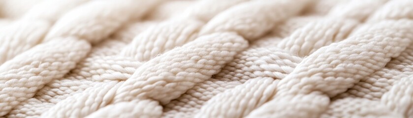 Close-up of a soft, woven fabric showcasing intricate patterns and textures, perfect for textile and design inspiration.