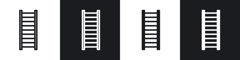 Ladder line icon vector illustration set.