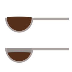 液体の入った計量スプーン