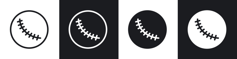 Scar line icon vector illustration set.