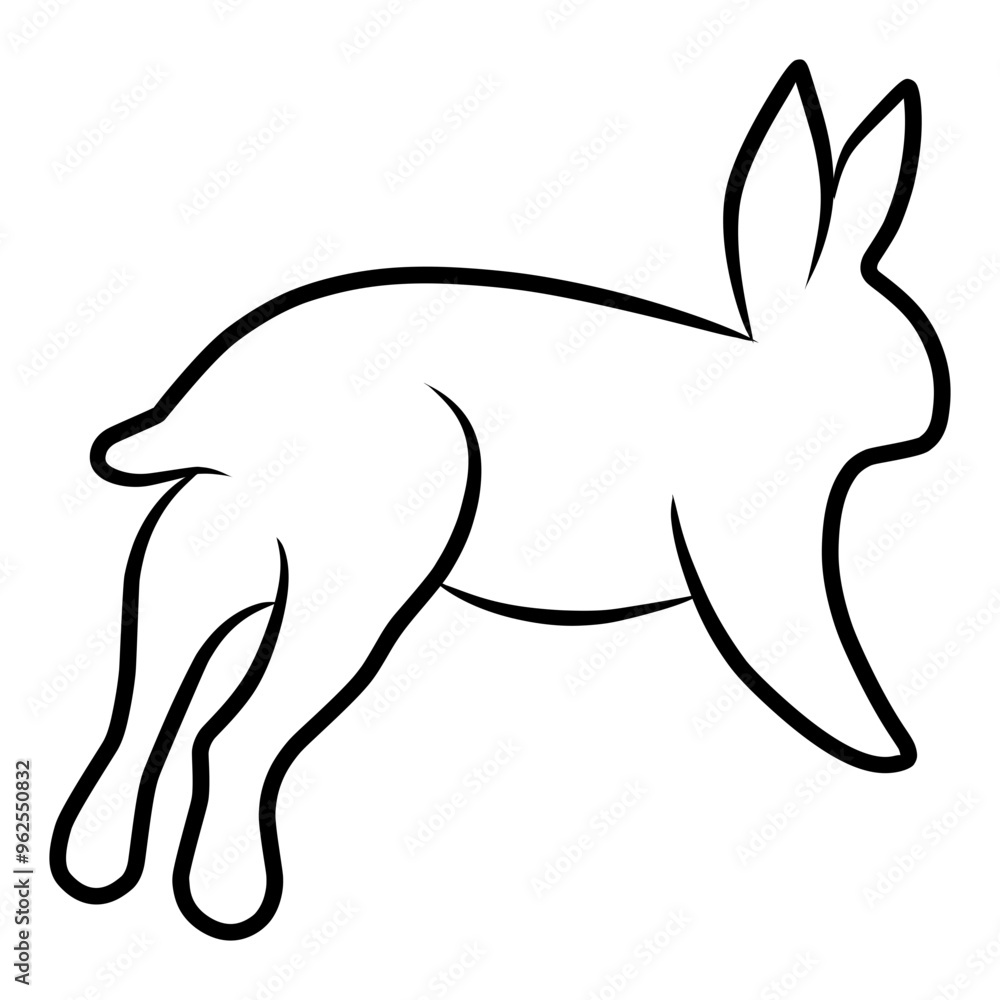 Wall mural Rabbit  Icon Vector 