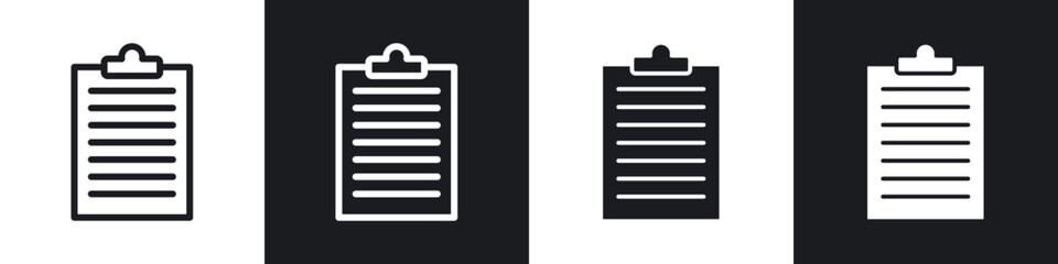 Summary line icon vector illustration set.