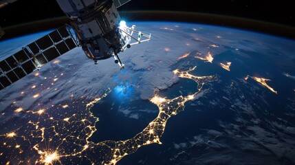 Earth From Space: A Nighttime View of New Zealand's Coastline