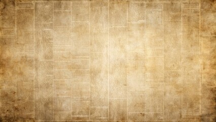 Vintage newspaper background texture with faded headlines and text, newsprint, retro, old, aged, paper, texture
