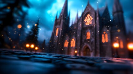 Immersive Gothic Cathedral Experience in Mixed Reality Office Setting