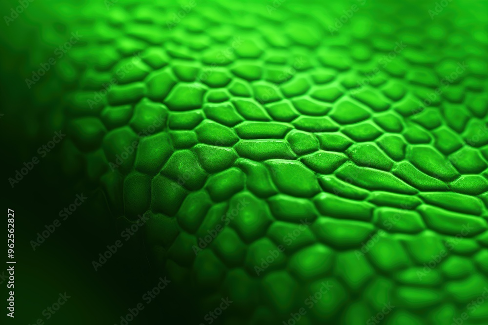 Canvas Prints Vibrant green reptile skin texture