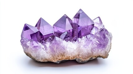 Magnificent Amethyst Crystal Cluster Sparkling with Vibrant Purple Hues