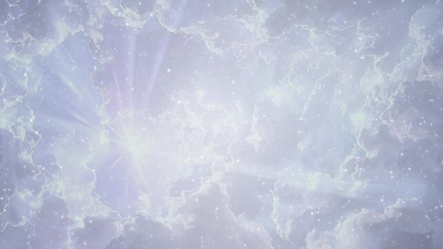 太陽 日差し 雲海 パーティクルBG190_02