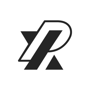 the logo consists of the letter X and P. Abstract, outline and elegant.