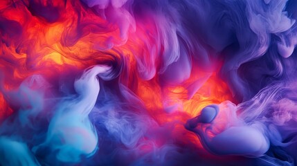 A dynamic abstract ink swirls background with fluid motion and vibrant colors, perfect for modern and artistic product displays and presentations.
