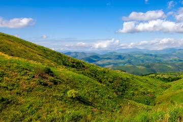 Naklejka premium Hills Landscape Background