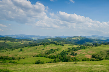 Naklejka premium Hills Landscape Background