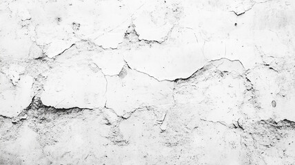 Fototapeta premium Cracked white wall texture showcasing wear and age in an urban environment