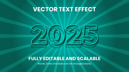 Vector 3d text effect design