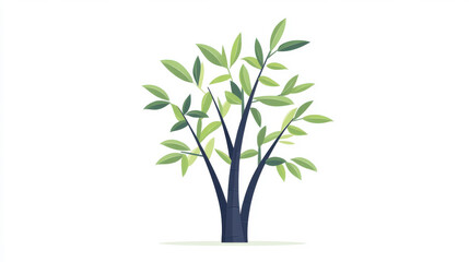 Bright and fun cartoon bamboo plant illustration, perfect for naturethemed designs and playful graphics.