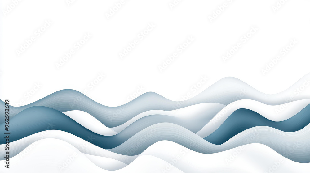 Poster experience a mesmerizing digital background featuring a moving white wave, particles, and lines in a