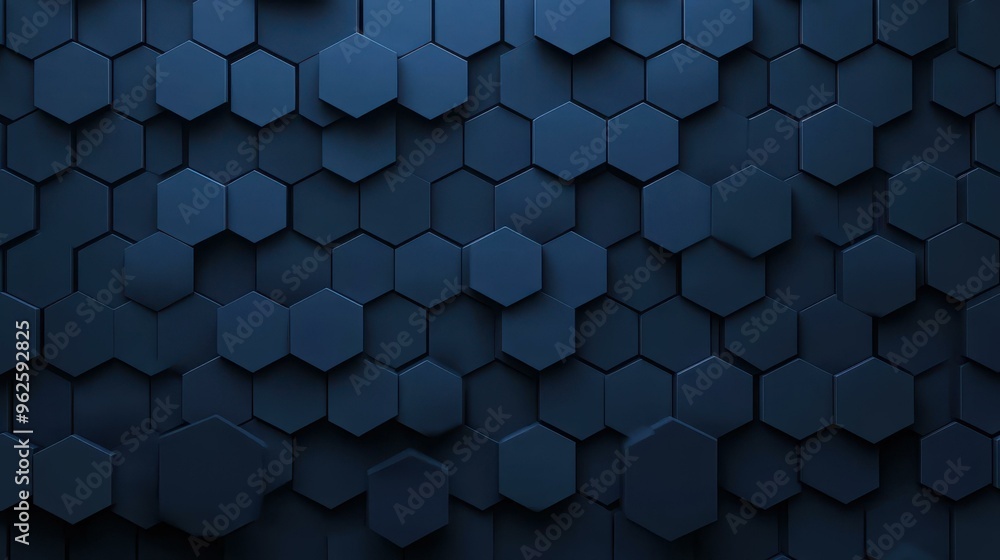 Aufkleber discover a captivating blue hexagon pattern that radiates energy, blending tech vibes with medical c