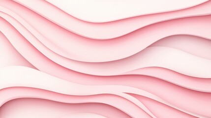 Obraz premium Vibrant soft pink background features random 3D shapes, creating a playful and modern flat illustration vibe.