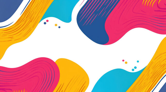 Experience vibrant, dynamic flow with bright lines in this modern digital glitch effect, perfect for landing pages and illustrations.