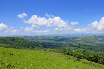Naklejka premium Hills Landscape Background