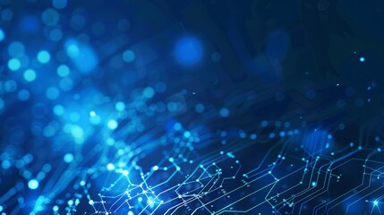 Obraz premium Abstract Network Connection: A mesmerizing abstract design depicting interconnected lines and nodes, representing the digital landscape, global connectivity, and the interconnectedness of our world.